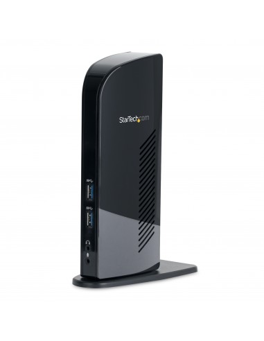StarTech.com Docking Station USB 3.0 de 2 Monitores para Portátil - HDMI y DVI VGA - Hub Ladrón 6x USB-A - GbE - Audio -