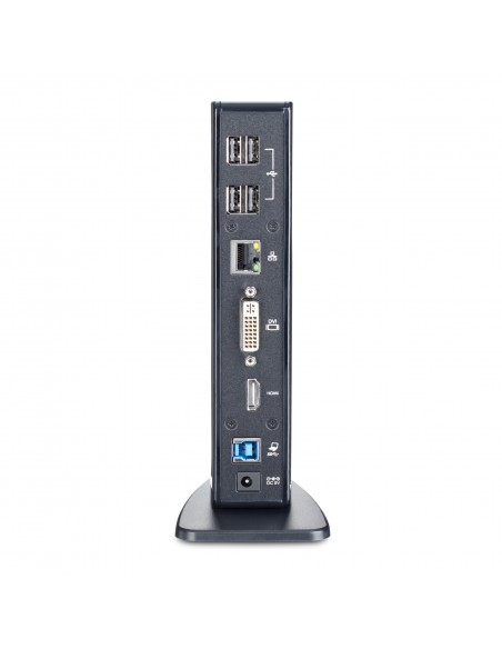 StarTech.com Docking Station USB 3.0 de 2 Monitores para Portátil - HDMI y DVI VGA - Hub Ladrón 6x USB-A - GbE - Audio -