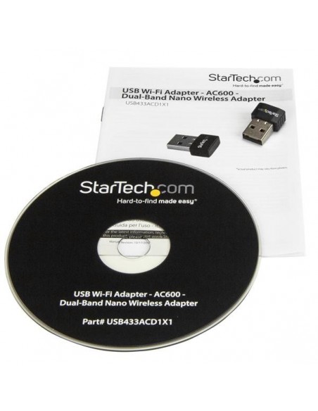 StarTech.com Micro Adaptador de Red Inalámbrica Wifi USB AC600 Externo - Wireless 1T1R 802.11ac - 2,4GHz y 5GHz StarTech.com Micro Adaptador de Red Inalámbrica Wifi USB AC600 Externo - Wireless 1T1R 802.11ac - 2,4GHz y 5GHz