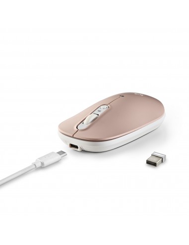 NGS SHELL RB ratón Ambidextro RF Wireless + Bluetooth Óptico 1600 DPI