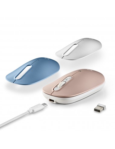 NGS SHELL RB ratón Ambidextro RF Wireless + Bluetooth Óptico 1600 DPI