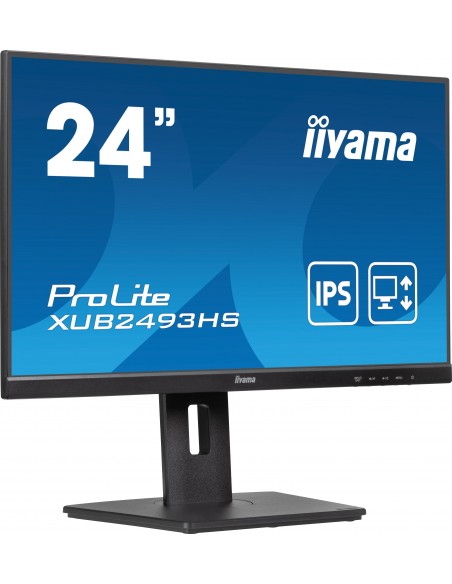 iiyama ProLite XUB2493HS-B6 pantalla para PC 60,5 cm (23.8") 1920 x 1080 Pixeles Full HD LED Negro