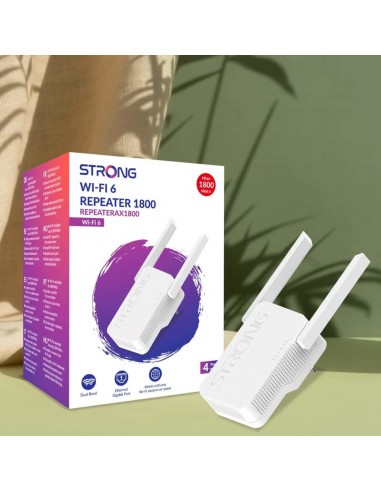 Strong AX1800 Repetidor de red 1800 Mbit s Blanco