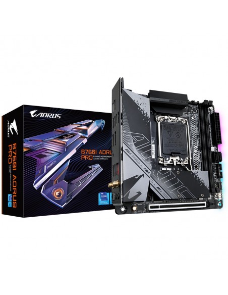Gigabyte B760I AORUS PRO placa base Intel B760 Express LGA 1700 mini ITX Gigabyte B760I AORUS PRO placa base Intel B760 Express LGA 1700 mini ITX