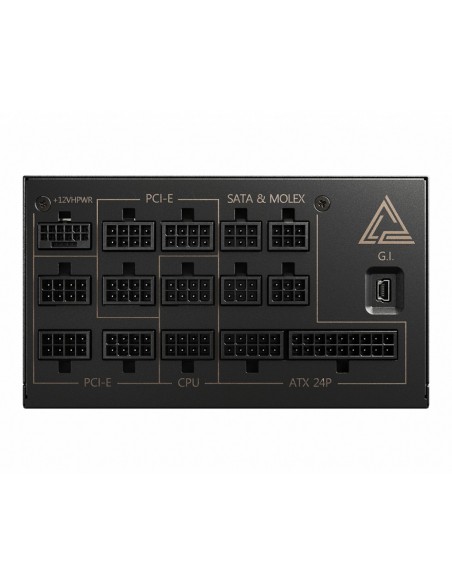 MSI MEG AI1300P PCIE5 unidad de fuente de alimentación 1300 W 24-pin ATX ATX Negro