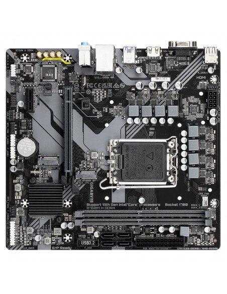 Gigabyte B760M H DDR4 placa base Intel B760 Express LGA 1700 micro ATX Gigabyte B760M H DDR4 placa base Intel B760 Express LGA 1700 micro ATX
