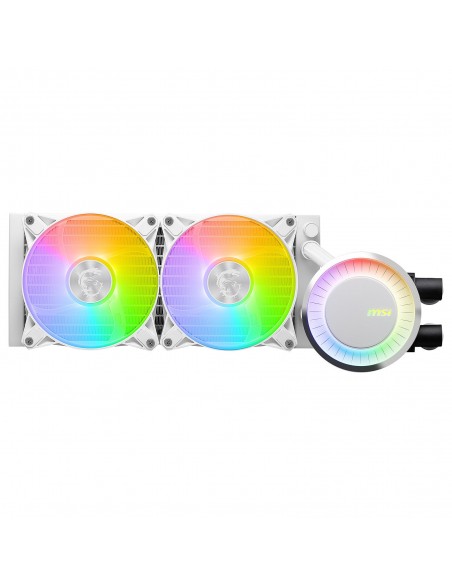 MSI MAG CORELIQUID E240 WHITE sistema de refrigeración para ordenador Placa base, Procesador Kit de refrigeración líquida 12 cm