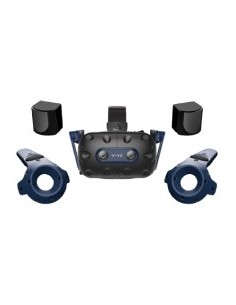 HTC Vive Pro 2 Full Kit Pantalla con montura para sujetar en la cabeza Negro, Azul