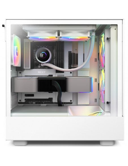 NZXT Kraken 240 RGB Procesador Sistema de refrigeración líquida todo en uno 12 cm Blanco 1 pieza(s)
