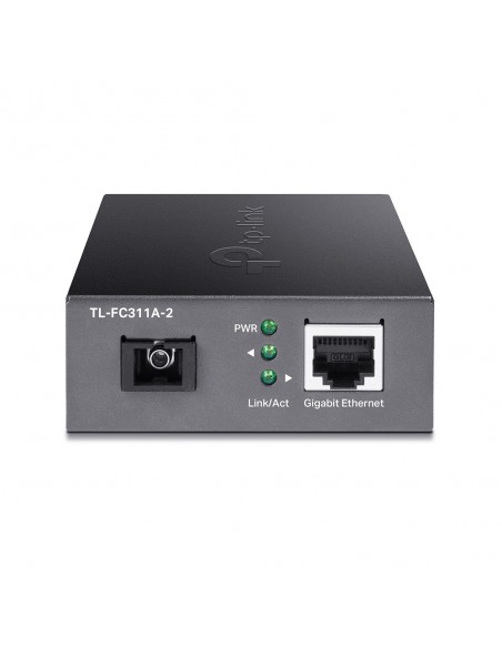 TP-Link TL-FC311A-2 convertidor de medio 1000 Mbit s Monomodo Negro