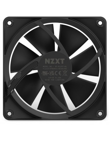 NZXT F120 RGB Carcasa del ordenador Ventilador 12 cm Negro 1 pieza(s)