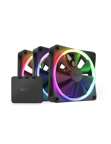 NZXT F120 RGB Triple Pack Carcasa del ordenador Ventilador 12 cm Negro 3 pieza(s)