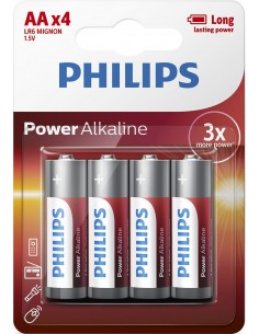 Philips Power Alkaline Batería LR6P4B 10
