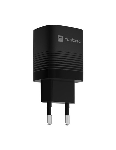NATEC NUC-2141 cargador de dispositivo móvil Universal Negro Corriente alterna Carga rápida Interior
