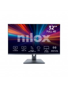 Nilox MONITOR 32" NXM32FHD11 IPS 5MS HDMI VGA pantalla para PC 81,3 cm (32") 1920 x 1080 Pixeles Full HD LED Negro