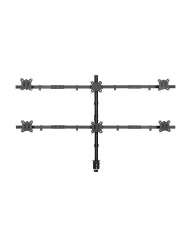 Equip 650160 soporte para monitor 81,3 cm (32") Negro Escritorio