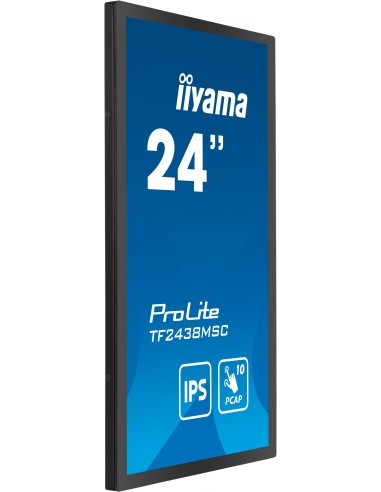 iiyama PROLITE Pizarra de caballete digital 61 cm (24") LED 600 cd   m² Full HD Negro Pantalla táctil
