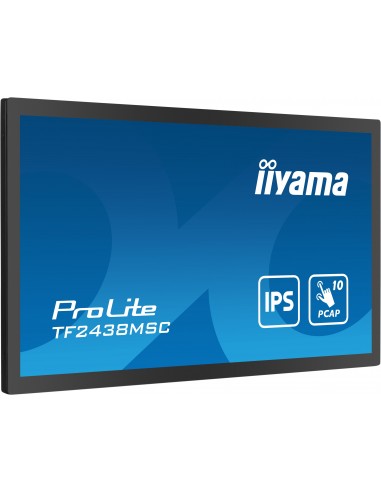 iiyama PROLITE Pizarra de caballete digital 61 cm (24") LED 600 cd   m² Full HD Negro Pantalla táctil