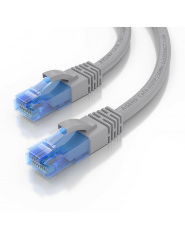 AISENS Cable De Red Latiguillo RJ45 Cat.6 UTP AWG26 CCA, Gris, 25 cm