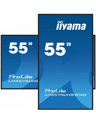 iiyama ProLite Pantalla plana para señalización digital 138,7 cm (54.6") LCD Wifi 500 cd   m² 4K Ultra HD Negro Procesador