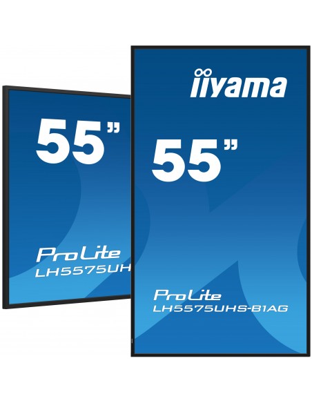 iiyama ProLite Pantalla plana para señalización digital 138,7 cm (54.6") LCD Wifi 500 cd   m² 4K Ultra HD Negro Procesador