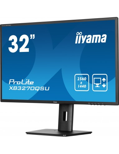 iiyama ProLite XB3270QSU-B1 pantalla para PC 81,3 cm (32") 2560 x 1440 Pixeles Wide Quad HD LED Negro