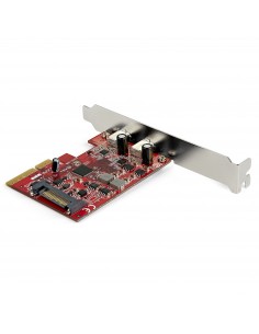 StarTech.com Tarjeta Adaptadora PCI Express de 2 Puertos USB-C 3.2 Gen 2 10Gbps 2