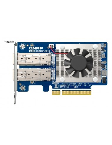 QNAP QXG-25G2SF-E810 adaptador y tarjeta de red Interno Fibra 25000 Mbit s