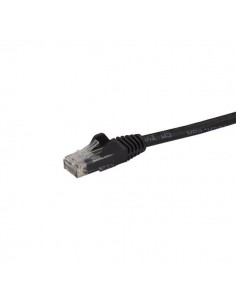 StarTech.com Cable de Red Ethernet Snagless Sin Enganches Cat 6 Cat6 Gigabit 0,5m - Negro 2