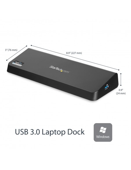 StarTech.com Docking Station USB 3.0 para 2 Monitores HDMI y DisplayPort 4K - USB 3.0 a 4x USB-A, Ethernet, HDMI y DP - StarTech.com Docking Station USB 3.0 para 2 Monitores HDMI y DisplayPort 4K - USB 3.0 a 4x USB-A, Ethernet, HDMI y DP -