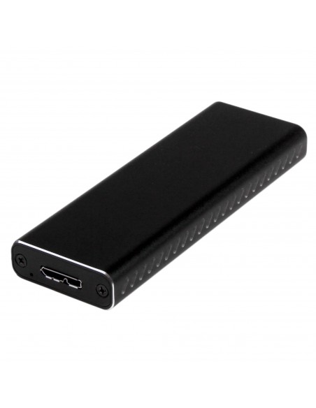 StarTech.com Caja USB 3.0 (5Gbps) a SSD M.2 de Aluminio con UASP - Negro - SATA NGFF M.2 con B Key y B+M Key - Caja Portátil StarTech.com Caja USB 3.0 (5Gbps) a SSD M.2 de Aluminio con UASP - Negro - SATA NGFF M.2 con B Key y B+M Key - Caja Portátil