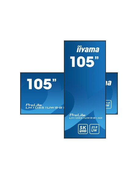 iiyama LH10551UWS-B1AG pantalla de señalización Pantalla plana para señalización digital 2,66 m (104.7") LED 500 cd   m²