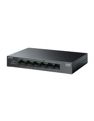 TP-Link LiteWave LS106LP switch No administrado Fast Ethernet (10 100) Energía sobre Ethernet (PoE) Negro