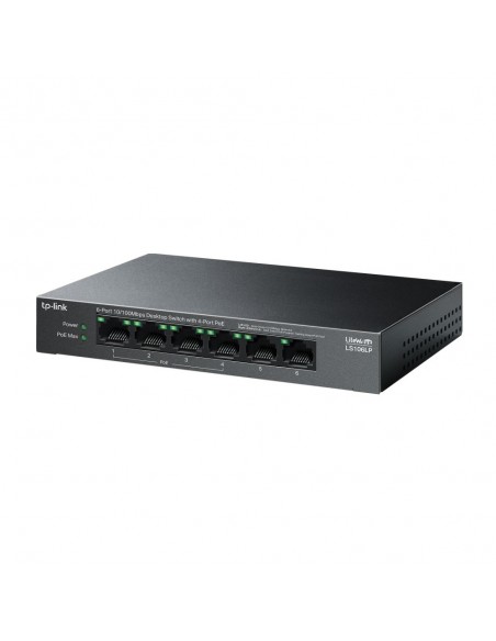 TP-Link LiteWave LS106LP switch No administrado Fast Ethernet (10 100) Energía sobre Ethernet (PoE) Negro