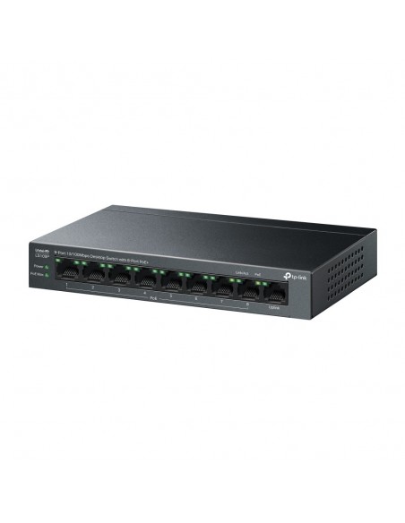 TP-Link LiteWave LS109P switch No administrado Fast Ethernet (10 100) Energía sobre Ethernet (PoE) Negro