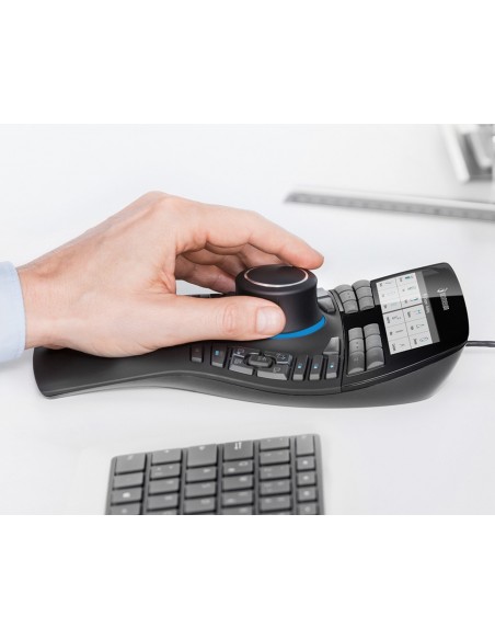 3Dconnexion SpaceMouse Enterprise Kit 2 ratón Oficina Ambidextro RF Wireless + USB Type-A 6DoF