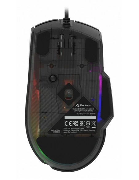 Sharkoon SGM35 ratón Universal mano derecha USB tipo A Óptico 6400 DPI