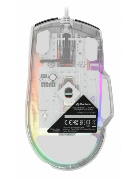 Sharkoon SGM35 ratón Universal mano derecha USB tipo A Óptico 6400 DPI