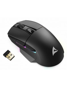 Sharkoon SGM50W ratón Juego mano derecha RF Wireless + USB Type-A Óptico 6400 DPI 2