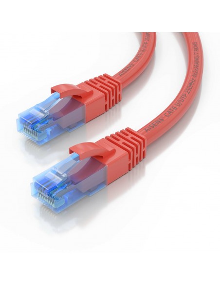 AISENS Cable De Red Latiguillo RJ45 Cat.6 UTP AWG26 CCA, Rojo, 1.0 m