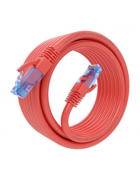 AISENS Cable De Red Latiguillo RJ45 Cat.6 UTP AWG26 CCA, Rojo, 4.0 m