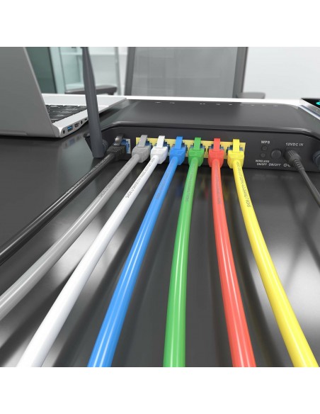 AISENS Cable De Red Latiguillo RJ45 Cat.6 UTP AWG26 CCA, Azul, 2.0 m