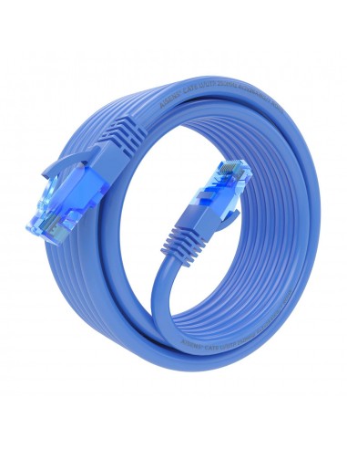 AISENS Cable De Red Latiguillo RJ45 Cat.6 UTP AWG26 CCA, Azul, 4.0 m