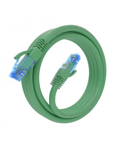 AISENS Cable De Red Latiguillo RJ45 Cat.6 UTP AWG26 CCA, Verde, 2.0 m