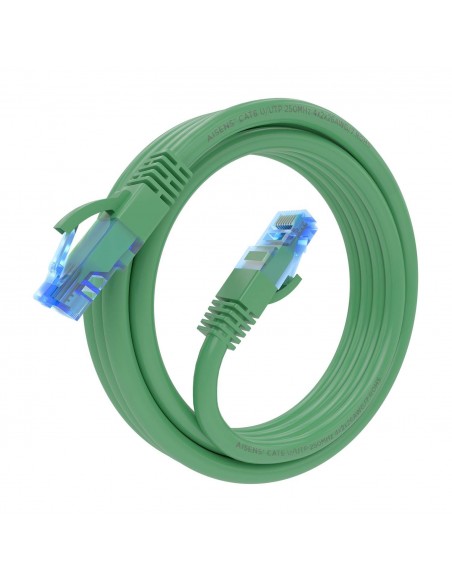 AISENS Cable De Red Latiguillo RJ45 Cat.6 UTP AWG26 CCA, Verde, 2.0 m