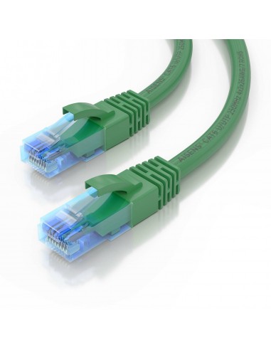 AISENS Cable De Red Latiguillo RJ45 Cat.6 UTP AWG26 CCA, Verde, 2.0 m