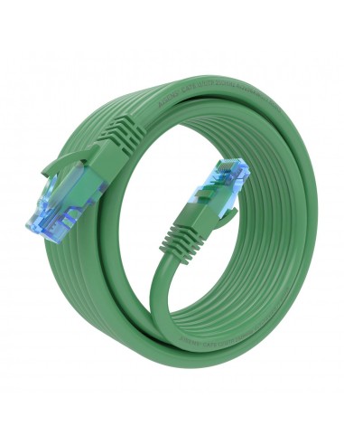 AISENS Cable De Red Latiguillo RJ45 Cat.6 UTP AWG26 CCA, Verde, 4.0 m