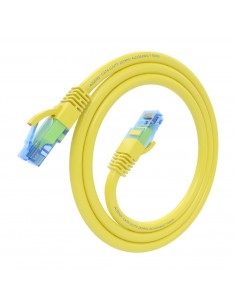AISENS Cable De Red Latiguillo RJ45 Cat.6 UTP AWG26 CCA, Amarillo, 0.75 m 2