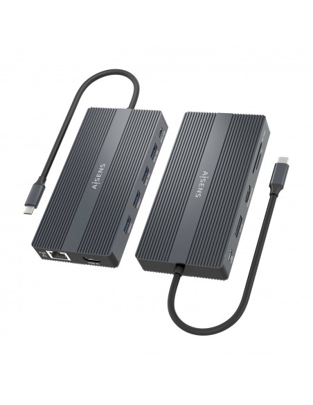 AISENS ASUC-12P017-GR base para portátil y replicador de puertos Alámbrico USB 3.2 Gen 1 (3.1 Gen 1) Type-C Gris AISENS ASUC-12P017-GR base para portátil y replicador de puertos Alámbrico USB 3.2 Gen 1 (3.1 Gen 1) Type-C Gris