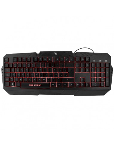 Deep Gaming Pack gaming DeepX-Wing 2 teclado Ratón incluido Juego USB QWERTY Español Negro